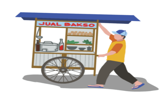 Keterangan Foto: Ilustrasi Pedagang Bakso