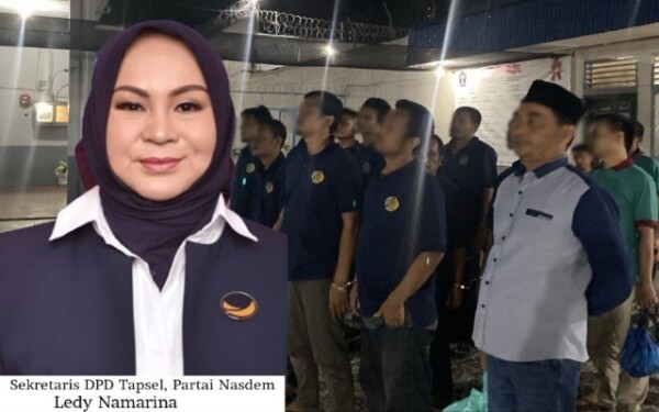 Keterangan Foto:
Sekretaris DPD NasDem Tapsel, Ledy Namarina, menyampaikan sikap partai terkait putusan Mahkamah Agung terhadap Eddy Sullam.