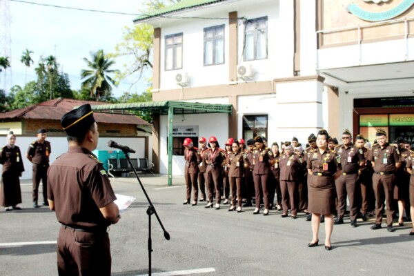 Apel Pagi di Kejaksaan Negeri Mandailing Natal (Istimewa)
