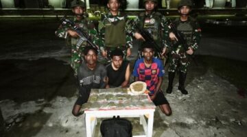 Satgas Yonif 643/WNS Gagalkan Peredaran Ganja di Perbatasan Papua, 3 Pelaku Diamankan Termasuk WNA