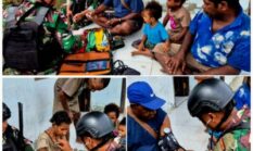 Satgas Pamtas RI-PNG Yonif 410/Alg Bagikan Layanan Kesehatan Gratis di Kampung Naikere