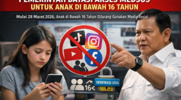 Pemerintah Resmi Batasi Akses Media Sosial untuk Anak di Bawah 16 Tahun