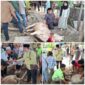 Pemimpin Redaksi KompasReal.id, Armansyah Nasution saat melaksanakan kurban di Masjid Jami Kampung Marancar (Kompas Real)