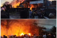 Kebakaran Hebat Hanguskan Gudang Besi Tua di Simpang UGN Padangsidimpuan (Kompas Real)