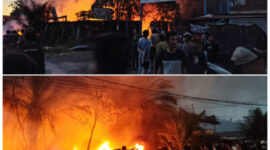 Kebakaran Hebat Hanguskan Gudang Besi Tua di Simpang UGN Padangsidimpuan (Kompas Real)