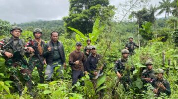 Melalui Patroli Keamanan Gabungan, Satgas Swasembada Yonif 643/Wns Koops TNI Habema Berhasil Temukan Ladang Ganja