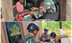 Peduli Warga Perbatasan, Satgas Yonif 410/ALG Gelar Layanan Kesehatan Gratis di Papua Barat