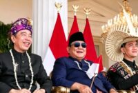Momen Kebangsaan: Jokowi, Prabowo dan Gibran dalam Satu Bingkai (istimewa)