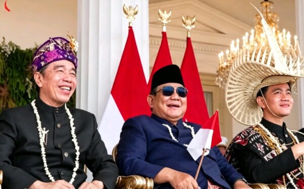 Momen Kebangsaan: Jokowi, Prabowo dan Gibran dalam Satu Bingkai (istimewa)
