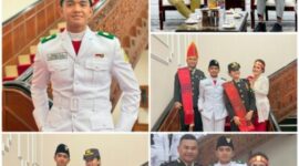 Gussa Oliver Nainggolan, Putra Personel Polres Tapsel Jadi Paskibraka Nasional  (Istimewa)
