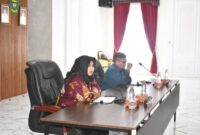 Wakil Bupati Mandailing Natal Atika Azmi Utammi Nasution dalam rapat koordinasi Percepatan Persiapan Pembangunan Sekolah Rakyat (Istimewa)