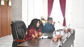 Wakil Bupati Mandailing Natal Atika Azmi Utammi Nasution dalam  rapat koordinasi Percepatan Persiapan Pembangunan Sekolah Rakyat (Istimewa)