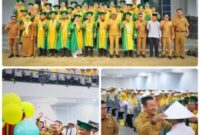 Bupati H. Saipullah Nasution mengajak mahasiswa baru Sekolah Tinggi Agama Islam STAIN Madina untuk melihat kegiatan PBAK dengan perspektif yang luas, bukan sekadar seremonial. (istimewa)