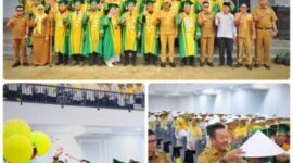 Bupati H. Saipullah Nasution mengajak mahasiswa baru Sekolah Tinggi Agama Islam STAIN Madina untuk melihat kegiatan PBAK dengan perspektif yang luas, bukan sekadar seremonial. (istimewa)