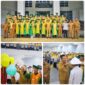 Bupati H. Saipullah Nasution mengajak mahasiswa baru Sekolah Tinggi Agama Islam STAIN Madina untuk melihat kegiatan PBAK dengan perspektif yang luas, bukan sekadar seremonial. (istimewa)