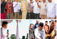 Pondok Pesantren Dar Ibnu Arrizah, Desa Pargarutan Jae, Kecamatan Angkola Timur, Kabupaten Tapanuli Selatan, menggelar peringatan Maulid Nabi Muhammad SAW sekaligus peletakan batu pertama pembangunan Masjid Dar Ibnu Arrizah. (istimewa)