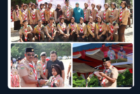 Bupati Mandailing Natal H. Saipullah Nasution memimpin upacara HUT ke-65 Gerakan Pramuka di Blok C Taman Raja Batu, Panyabungan, Senin (31/8/2026). Ia menegaskan swasembada pangan butuh pendidikan, teknologi, dan kewirausahaan. (istimewa)