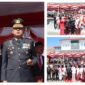 Kasat Reskrim Polres Tapsel, IPTU Bontor Desmonth Sitorus, S.H., M.H. sebagai Komandan Upacara yang memimpin jalannya rangkaian kegiatan.