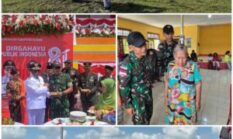 Semarak HUT RI Ke-81 Di Batas Ujung Timur, Satgas Swasembada Yonif 643/Wns Koops TNI Habema Turut Gelar Upacara dan Layanan Kesehatan Gratis