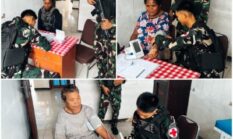 Prajurit Pos Teluk Etna Dukung Penuh Pelayanan Kesehatan Puskesmas Kiruru