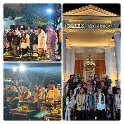 Pangdam XXI/Raden Intan Mayjen TNI Kristomei Sianturi menghadiri pembukaan Pameran Nasirun (1965–2026) di Galeri Nasional Indonesia, Jakarta, Sabtu (12/9/2026).