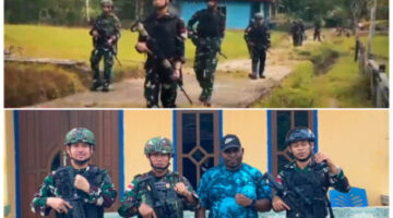 Pos Mayerga Satgas Pamtas RI-PNG Yonif 147/KGJ Pererat Silaturahmi dengan Pemerintah Distrik Mayerga