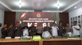 Peringatan Hari Lahir Kejaksaan Republik Indonesia ke-81 di Kantor Kejaksaan Negeri Tapanuli Selatan. (Istimewa)