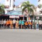Polres Padangsidimpuan bersama TNI, BPBD, dan pihak kecamatan membagikan 3.000 masker gratis kepada masyarakat 
(Istimewa)