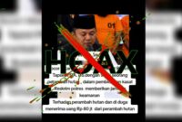 Beredar narasi hoaks soal dugaan "beking" perambahan hutan oleh oknum Satreskrim Polres Tapsel senilai Rp80 juta. Polres Tapsel tegaskan informasi tersebut tidak benar. (istimewa)