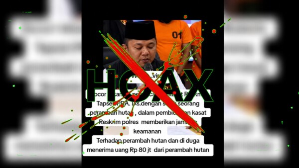 Beredar narasi hoaks soal dugaan 