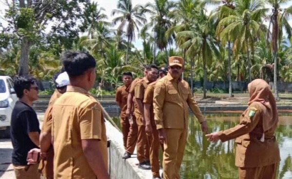 Bupati Madina Tinjau Langsung Balai Benih Ikan (BBI) untuk dibenahi. (istimewa)