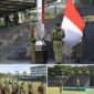 Prosesi pengibaran bendera dan jalannya upacara peringatan Haornas ke-43 di Lapangan Makodam XVIII/Kasuari, Manokwari, Rabu (9/9/2026). ( Pendam XVIII/Kasuari)