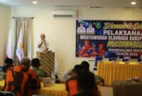Ketua Bidang Organisassi KONI Sumatera Utara H. Irwan Pulungan menekankan pentingnya cabor memiliki wadah yang jelas dan menjalankan seluruh kegiatan. (istimewa)
