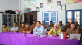 Pemkab Madina melaksanakan Monitoring dan Evaluasi Pelaksanaan Observasi Calon Percontohan Desa Anti Korupsi di Desa Maga Dolok. (istimewa)